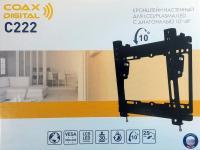 Кронштейн для телевизора Coax Digital C222 настенный, наклонный, 10-49 дюйма, черный