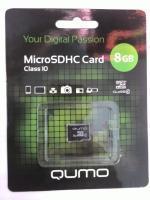 Карта памяти MicroSDHC 8Gb Qumo